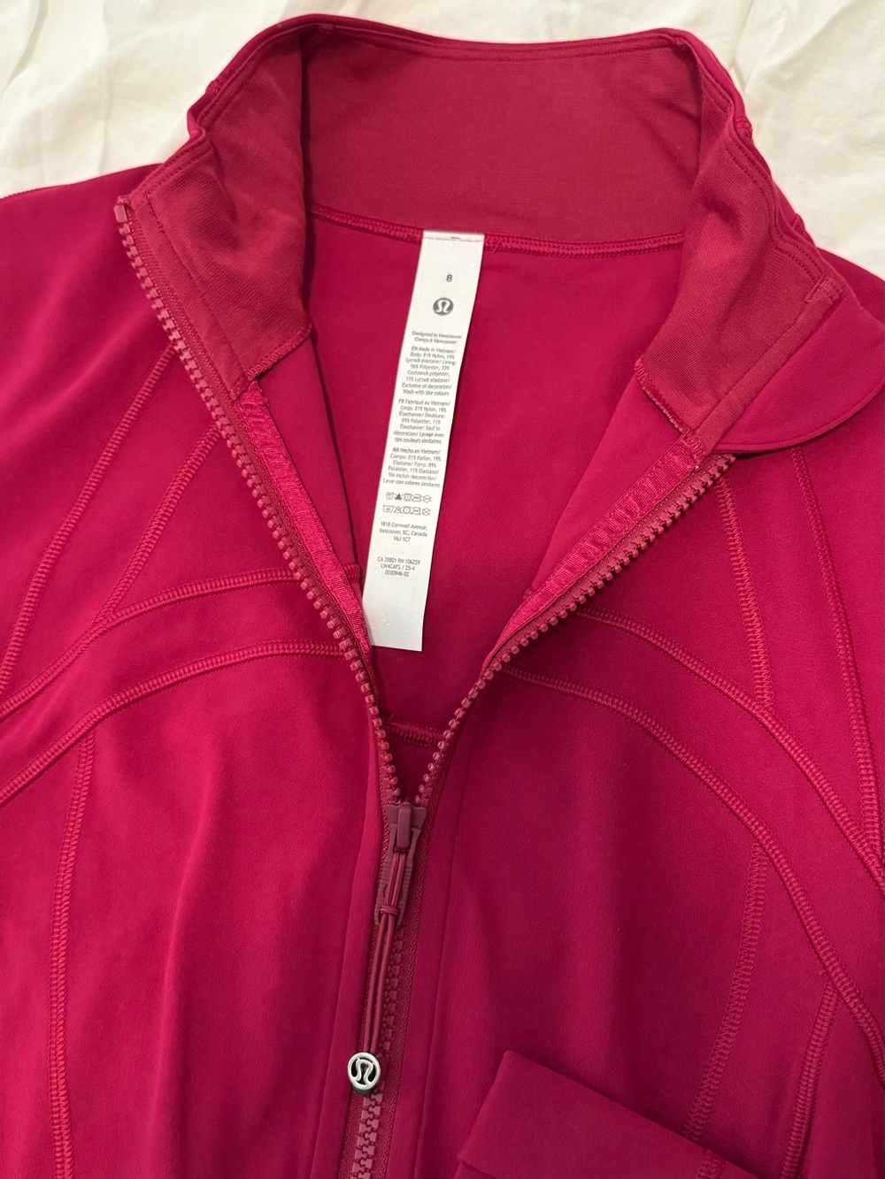 Lululemon NWT Define Jacket Nulu - Berry Rumble - Picture 4 of 7